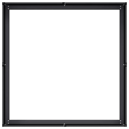 Planteringskärl svart 100x100x30 cm stål