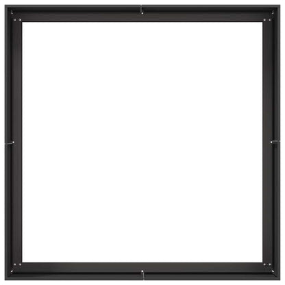 Planteringskärl svart 100x100x40 cm stål