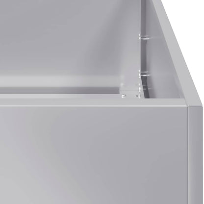 Planteringskärl 100x100x80 cm galvaniserat stål