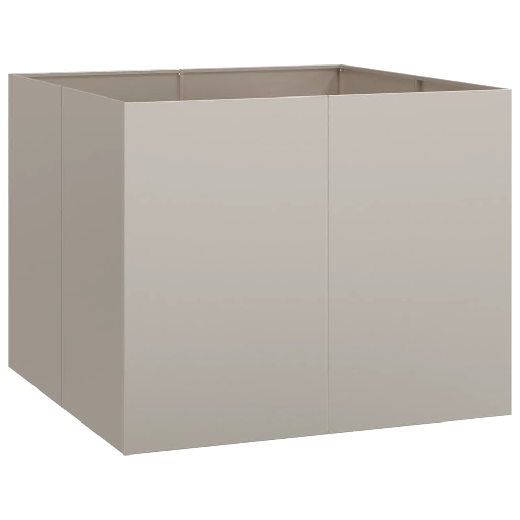 Planteringskärl rostig 100x100x80 cm väderbeständigt stål