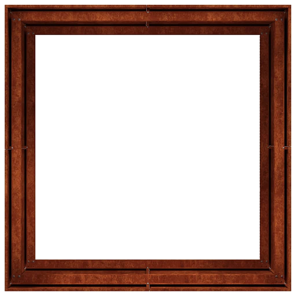 Planteringskärl rostig 100x100x80 cm väderbeständigt stål