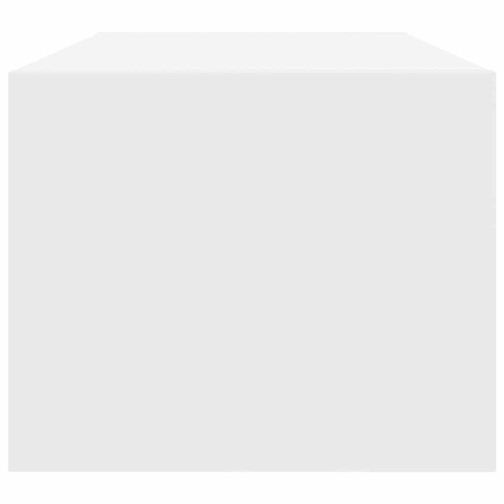 TV-bänkar 2 st vit 80x31x25,5 cm konstruerat trä