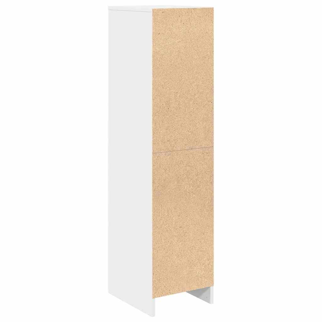 Highboard vit 29,5x34x119,5 cm konstruerat trä