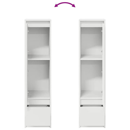 Highboard vit 29,5x34x119,5 cm konstruerat trä