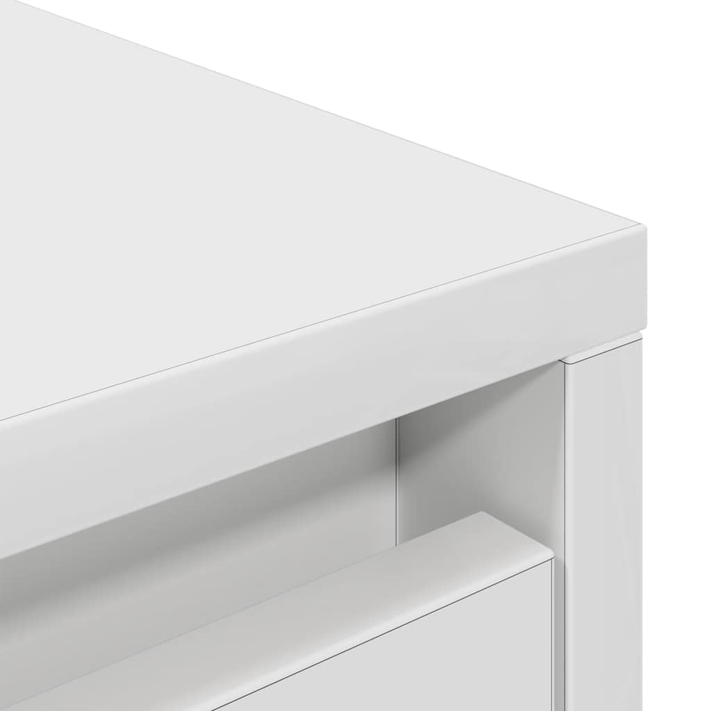 Highboard vit 29,5x34x119,5 cm konstruerat trä