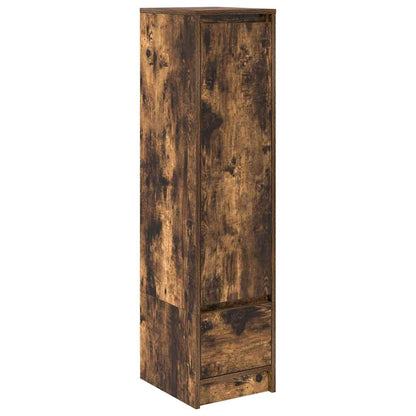 Highboard rökt ek 29,5x34x119,5 cm konstruerat trä