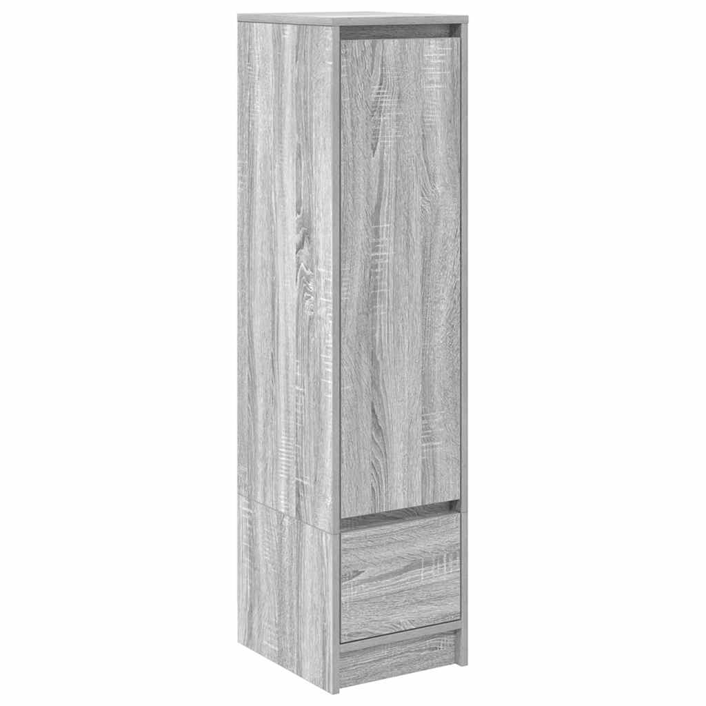 Highboard grå sonoma 29,5x34x119,5 cm konstruerat trä