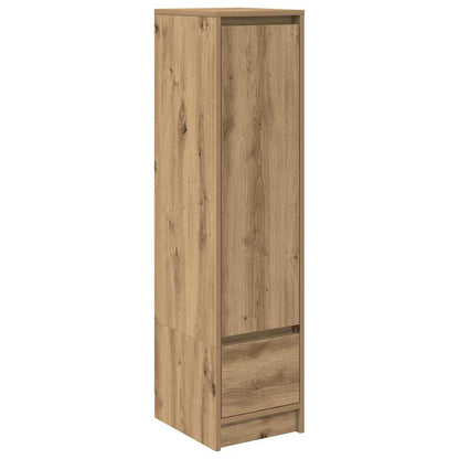 Highboard hantverksmässig ek 29,5x34x119,5 cm konstruerat trä