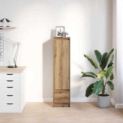 Highboard hantverksmässig ek 29,5x34x119,5 cm konstruerat trä