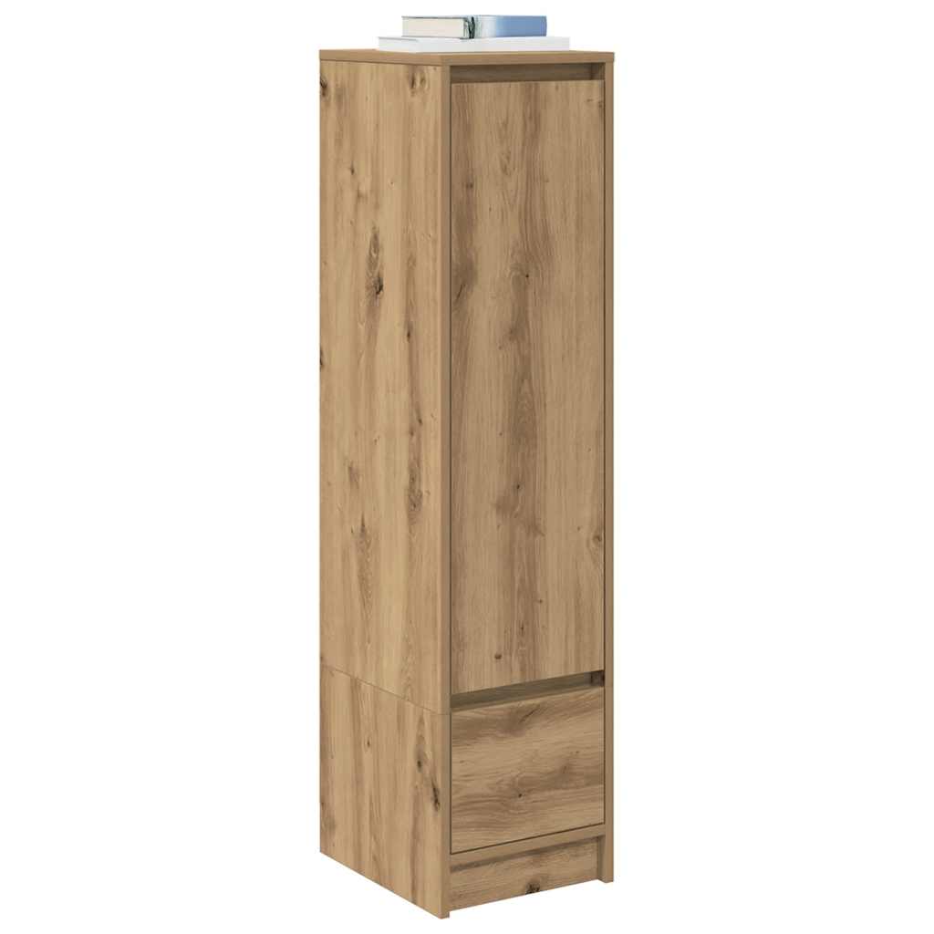 Highboard hantverksmässig ek 29,5x34x119,5 cm konstruerat trä