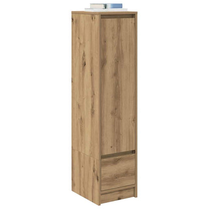 Highboard hantverksmässig ek 29,5x34x119,5 cm konstruerat trä