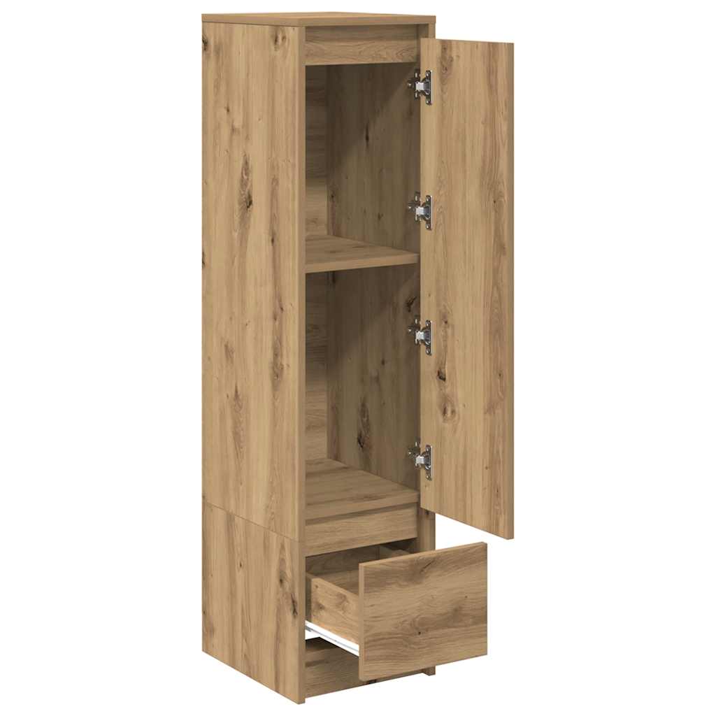 Highboard hantverksmässig ek 29,5x34x119,5 cm konstruerat trä