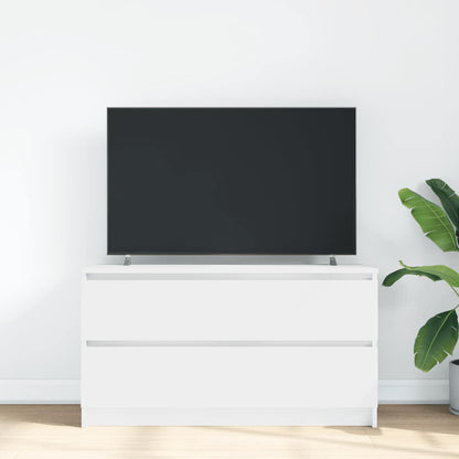 TV-bänk vit 100x35x54 cm konstruerat trä