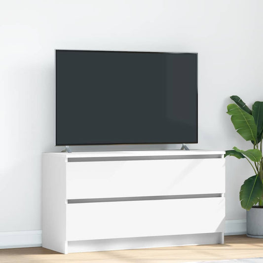 TV-bänk vit 100x35x54 cm konstruerat trä