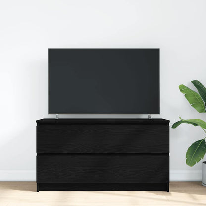 TV-bänk svart 100x35x54 cm konstruerat trä