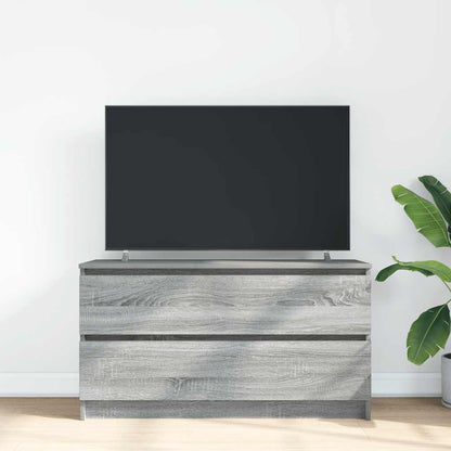 TV-bänk grå sonoma 100x35x54 cm konstruerat trä