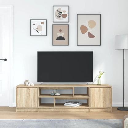 TV-bänk sonoma ek 188,5x41x50 cm konstruerat trä