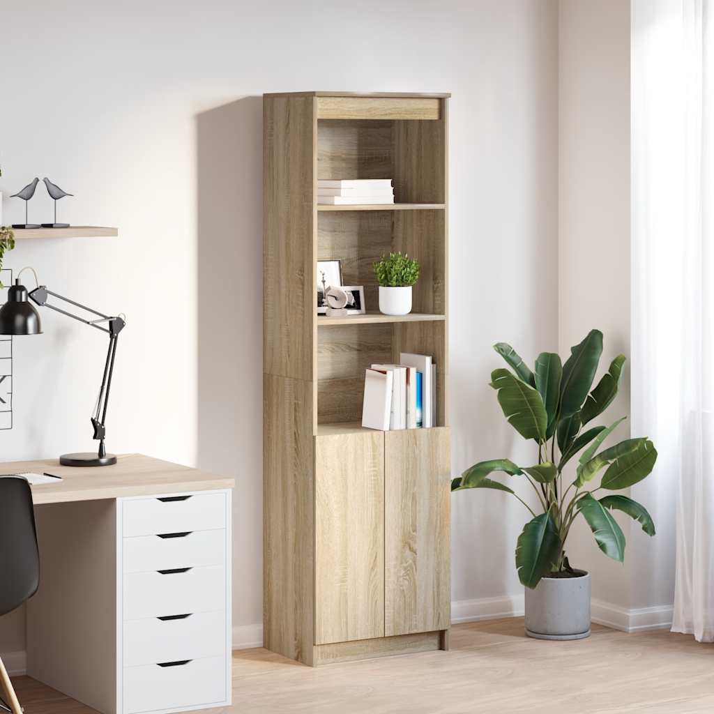 Highboard Sonoma ek 50x35x180 cm konstruerat trä