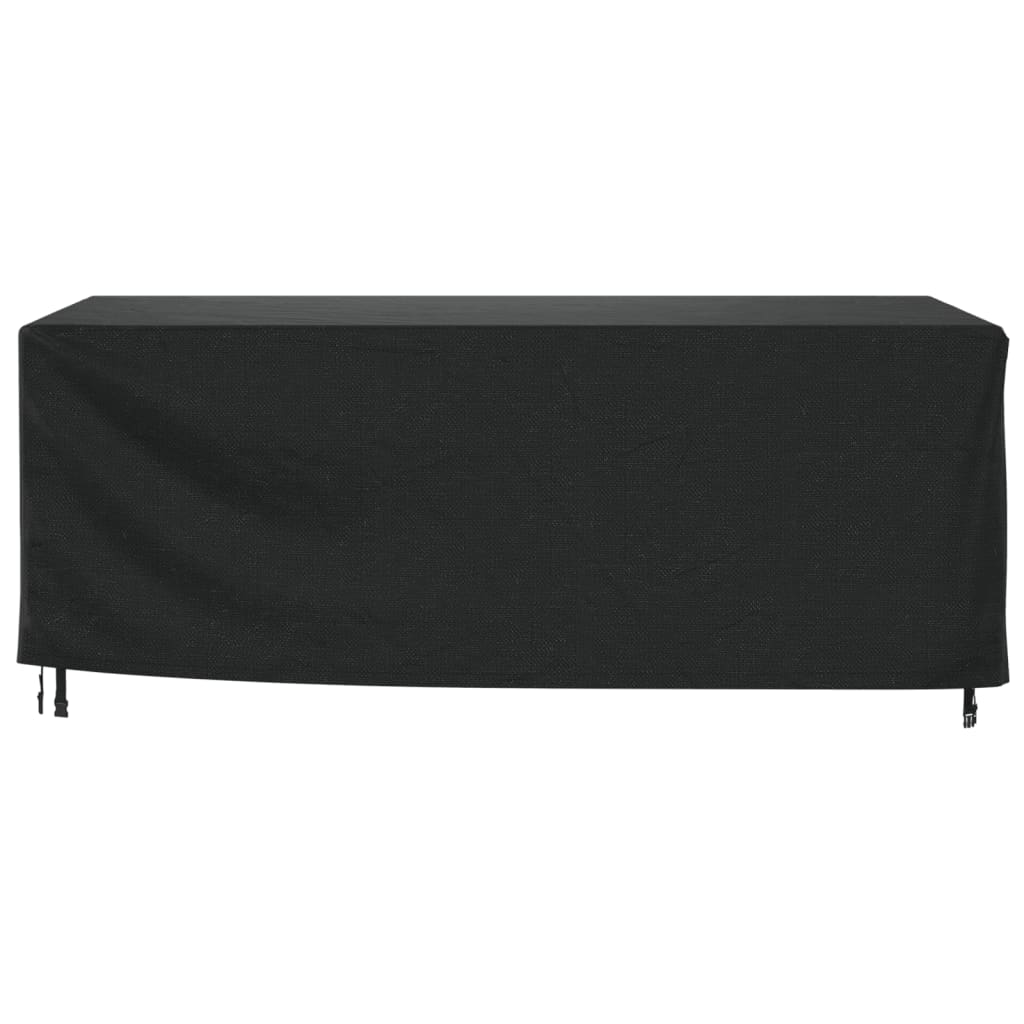 Överdrag för utemöbler 2 st svart 240x140x90 cm vattentät 420D