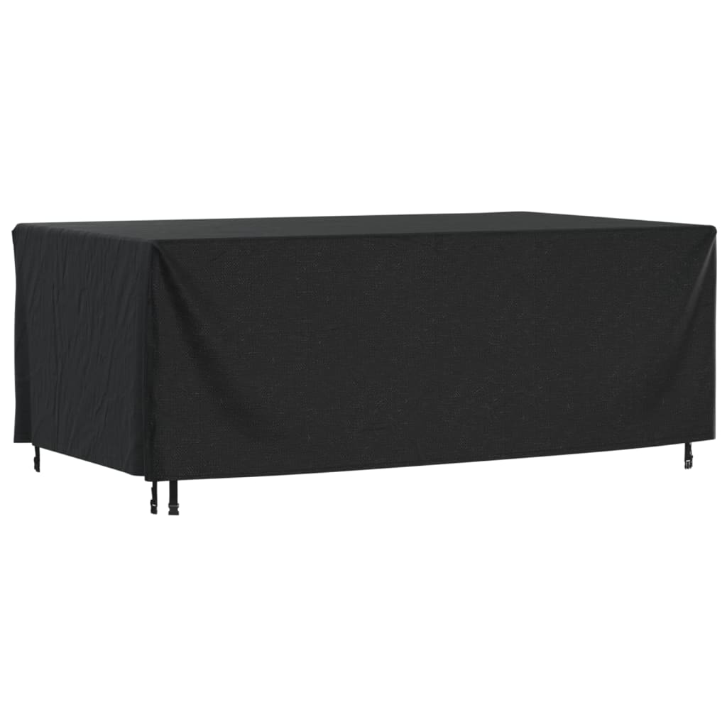 Överdrag för utemöbler 2 st svart 240x140x90 cm vattentät 420D