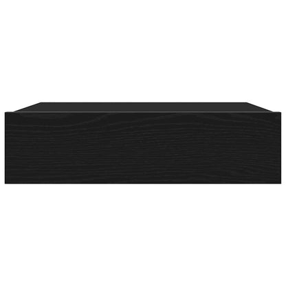 TV-skåp med LED-lampor 2 st svart ek 60x35x15,5 cm