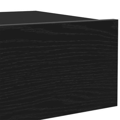 TV-skåp med LED-lampor 2 st svart ek 60x35x15,5 cm