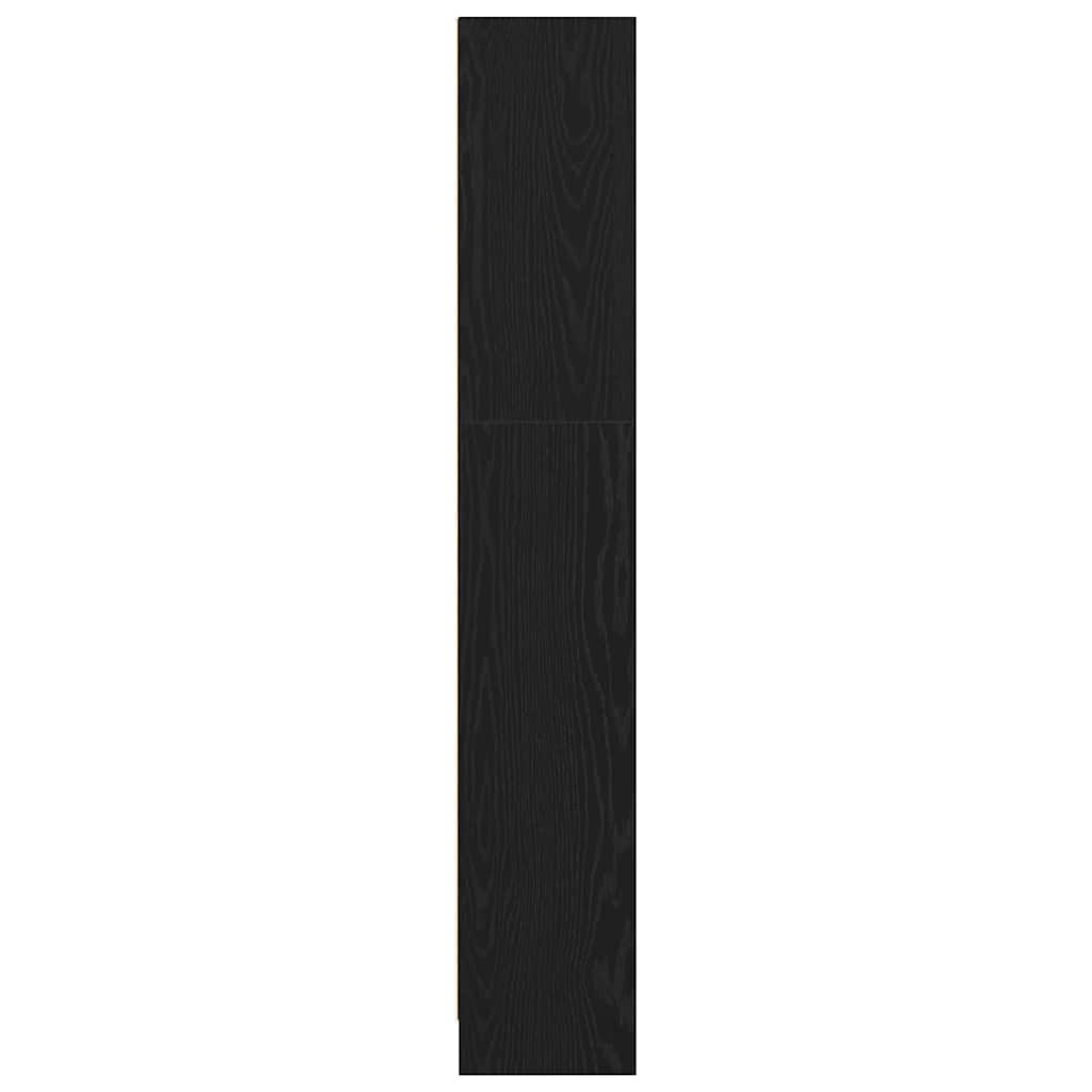 Hyllsystem Svart Ek 60 x 24 x 143 cm Konstruerat trä