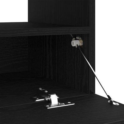 TV-skåp Svart Ek 80 x 35 x 40 cm Konstruerat trä