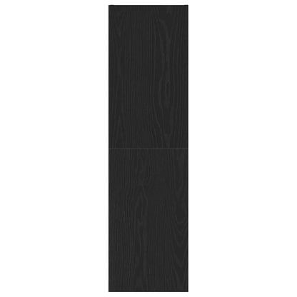 Vägg TV Skåp Svart Ek 30,5 x 30 x 110 cm Konstruerat trä