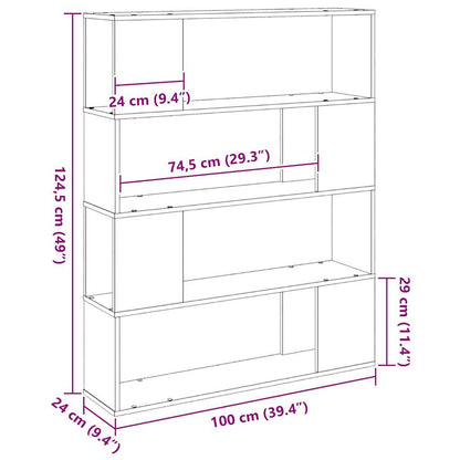 TV-bänkset Svart Ek 100 x 24 x 124,5 cm Konstruerat trä