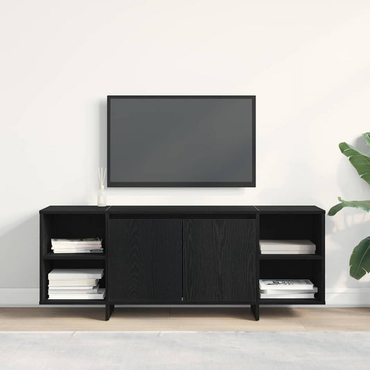 TV-skåp Svart Ek 120 x 30 x 40,5 cm Konstruerat trä