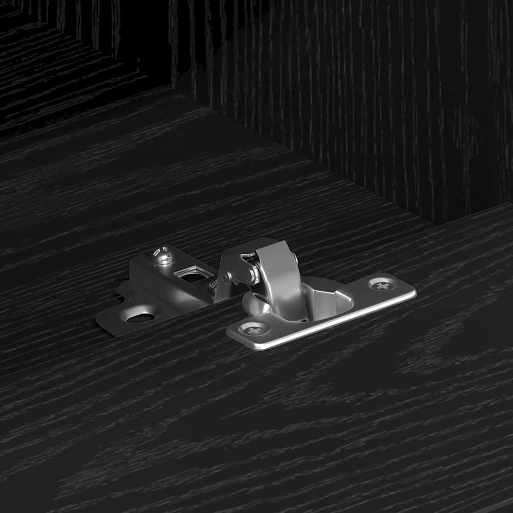 TV-skåp Svart Ek 150 x 30 x 44,5 cm Konstruerat trä