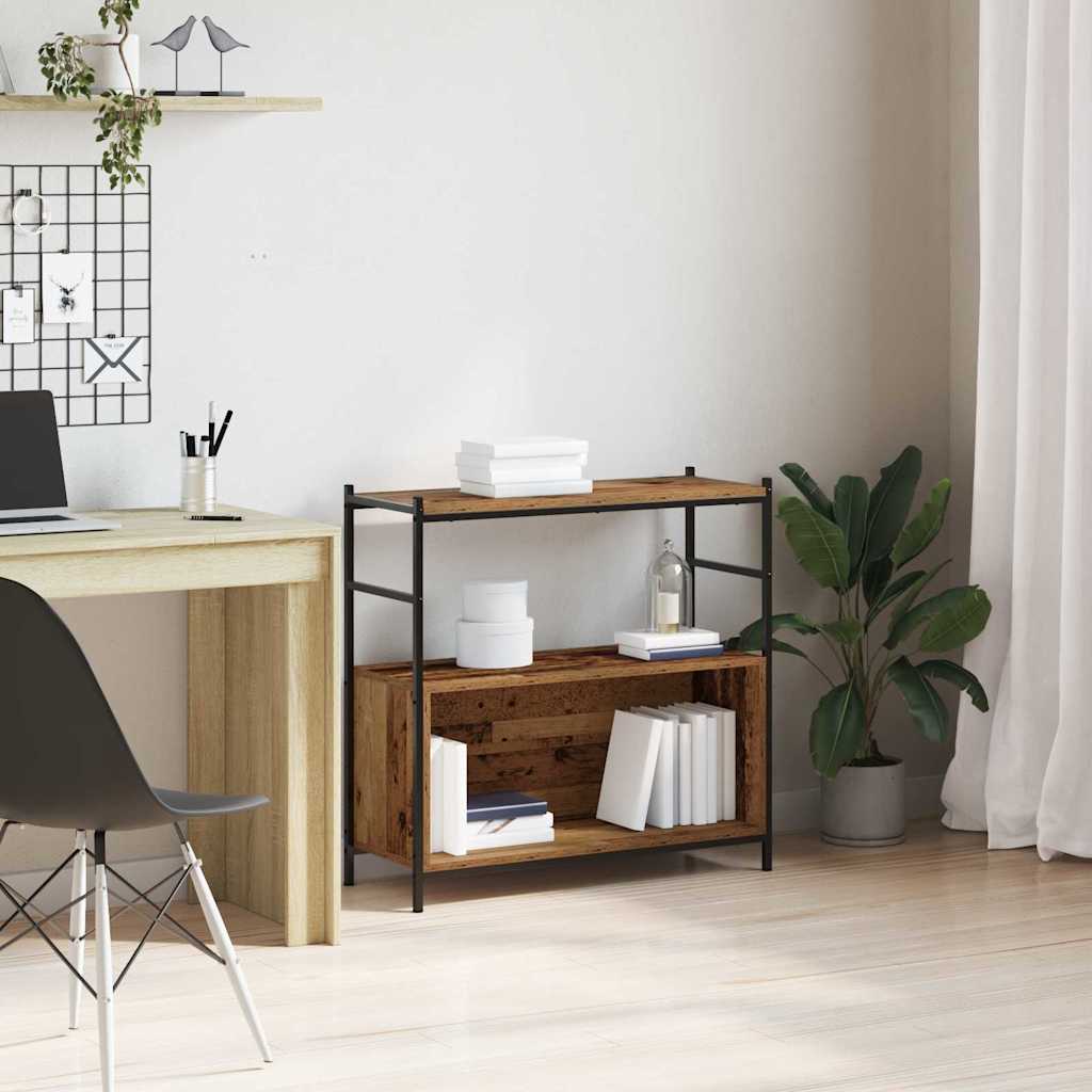 Hyllsystem Rökfärgad ek 80 x 30 x 78.5 cm Konstruerat trä