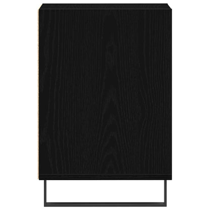 TV-bänkset Svart Ek 100 x 35 x 55 cm Konstruerat trä