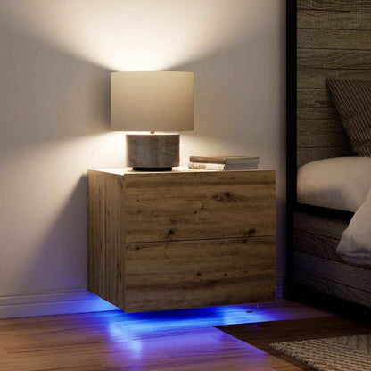 Nattduksbord 2 pcs Artisan Ek 50 x 39 x 41 cm Konstruerat trä