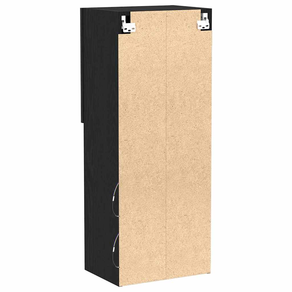 TV-bänkset Svart Ek 40,5 x 30 x 102 cm Konstruerat trä