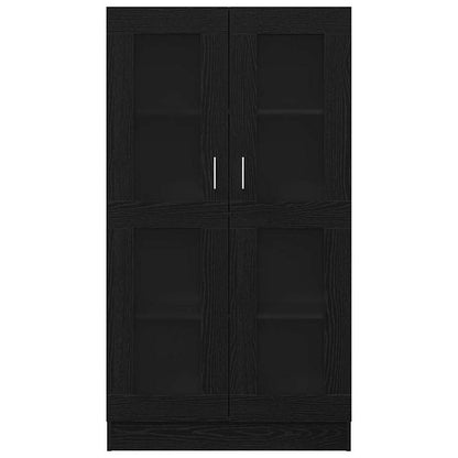 Bokskåp Svart Ek 82,5 x 30,5 x 150 cm Konstruerat trä