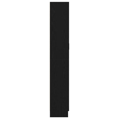 Bokskåp Svart ek 82,5 x 30,5 x 185 cm Konstruerat trä