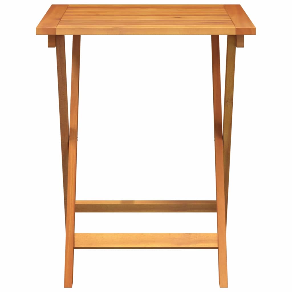 Trädgårdsbord Naturfärg 60 x 60 x 72 cm Massivt Akaciaträ