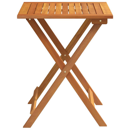 Trädgårdsbord Naturfärg 60 x 60 x 72 cm Massivt Akaciaträ