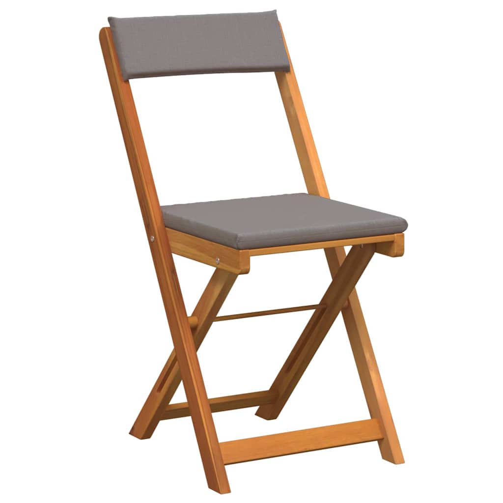 Trädgårdsmöbelset med kudde 3 pcs Olivenatur Massivt Akaciaträ