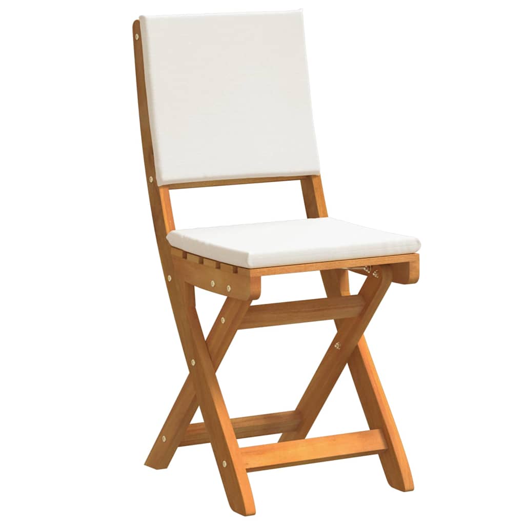 Bistroset med kudde 3 pcs Olivenatur Massivt Akaciaträ