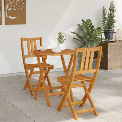 Bistroset 3 pcs Olivenatur Massivt Akaciaträ