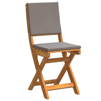 Bistroset med kudde 3 pcs Olivenatur Massivt Akaciaträ