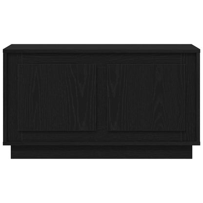 TV-skåp Svart ek 80 x 35 x 45 cm Konstruerat trä