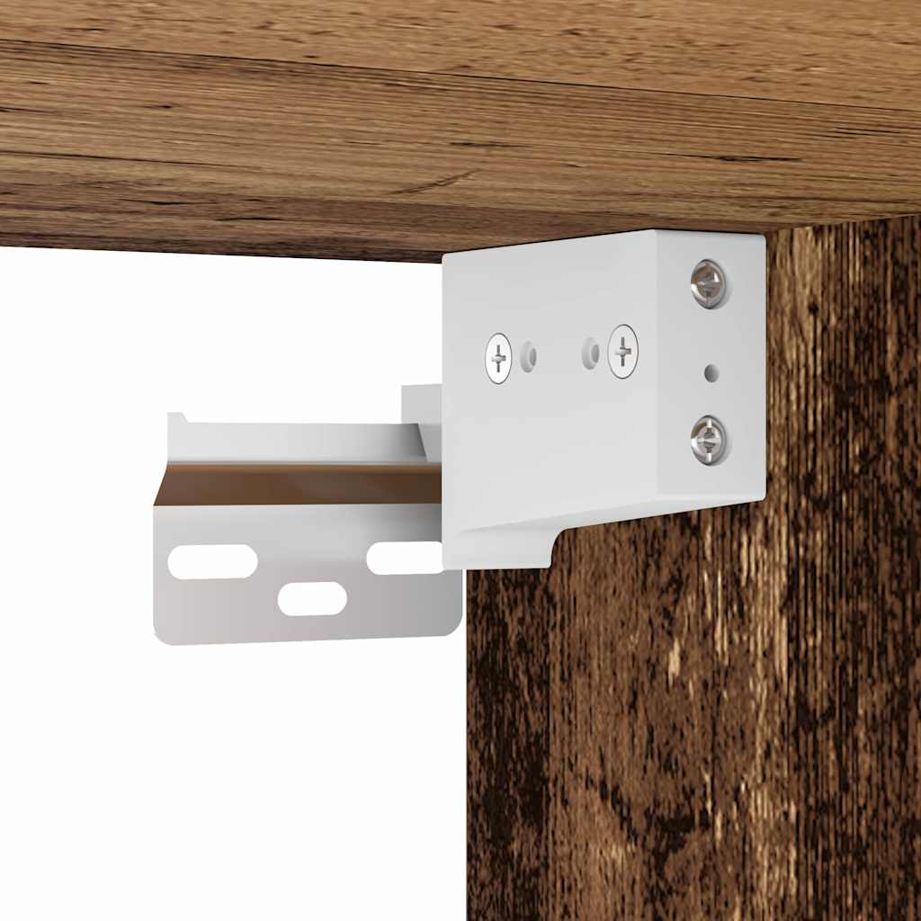 TV Vägghylla Gammalt trä 100 x 30 x 30 cm Konstruerat trä