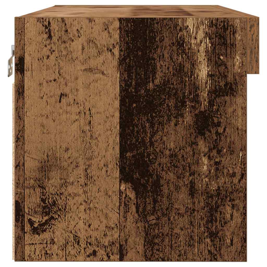 TV-bänkset 2 pcs Gammalt trä 80 x 30 x 30 cm Konstruerat trä