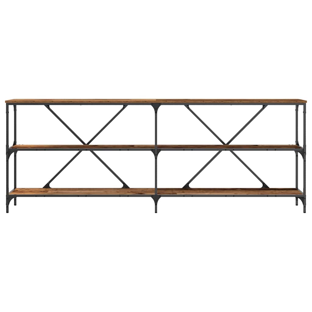 Konsolbord Gammalt trä 200 x 30 x 75 cm Konstruerat trä