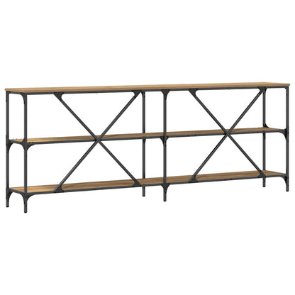 Konsolbord Artisan Ek 200 x 30 x 75 cm Konstruerat trä