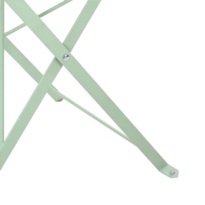 Fällstol för trädgård 2 pcs Grön 42 x 46 x 82 cm Stål